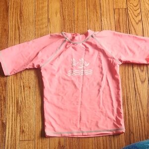 Pink Swim Rashguard with Sun Protection